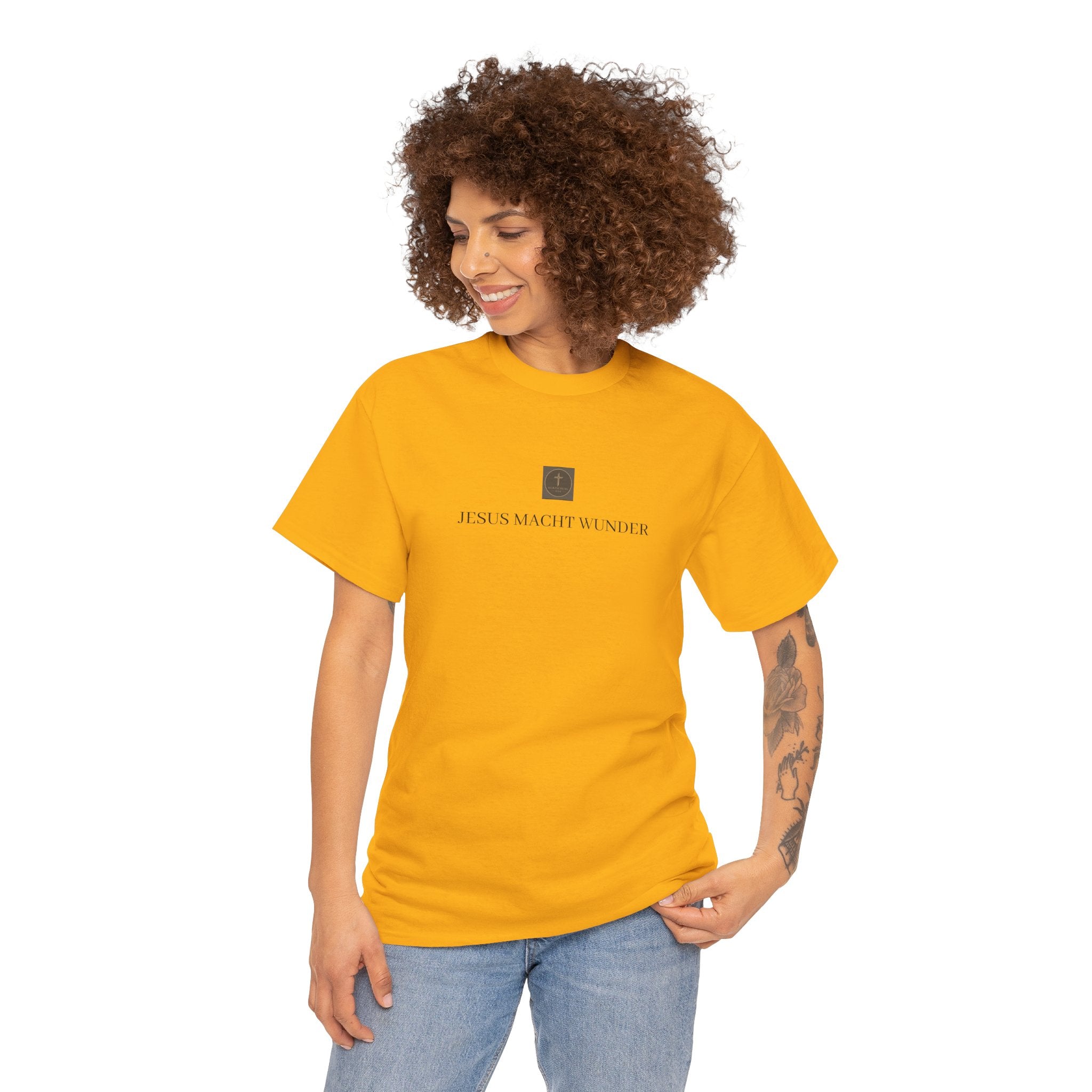 ,,JESUS MACHT WUNDER,, - Schlichtes T-Shirt
