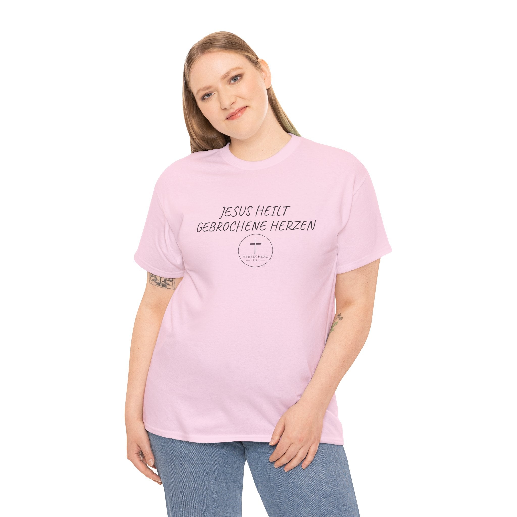 Jesus heilt gebrochene Herzen T-Shirt