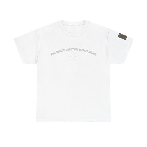 ,,Aus Gnade Gerettet durch Jesus,, Mit Kreuz T-Shirt