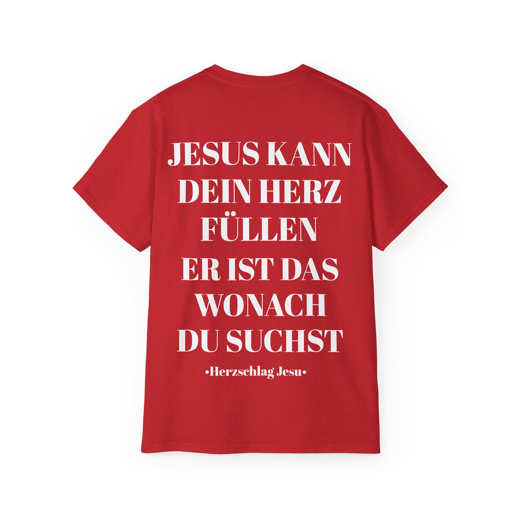Heavyweight T-Shirt - Jesus kann dein Herz füllen er ist wonach du suchst