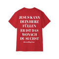 Heavyweight T-Shirt - Jesus kann dein Herz füllen er ist wonach du suchst