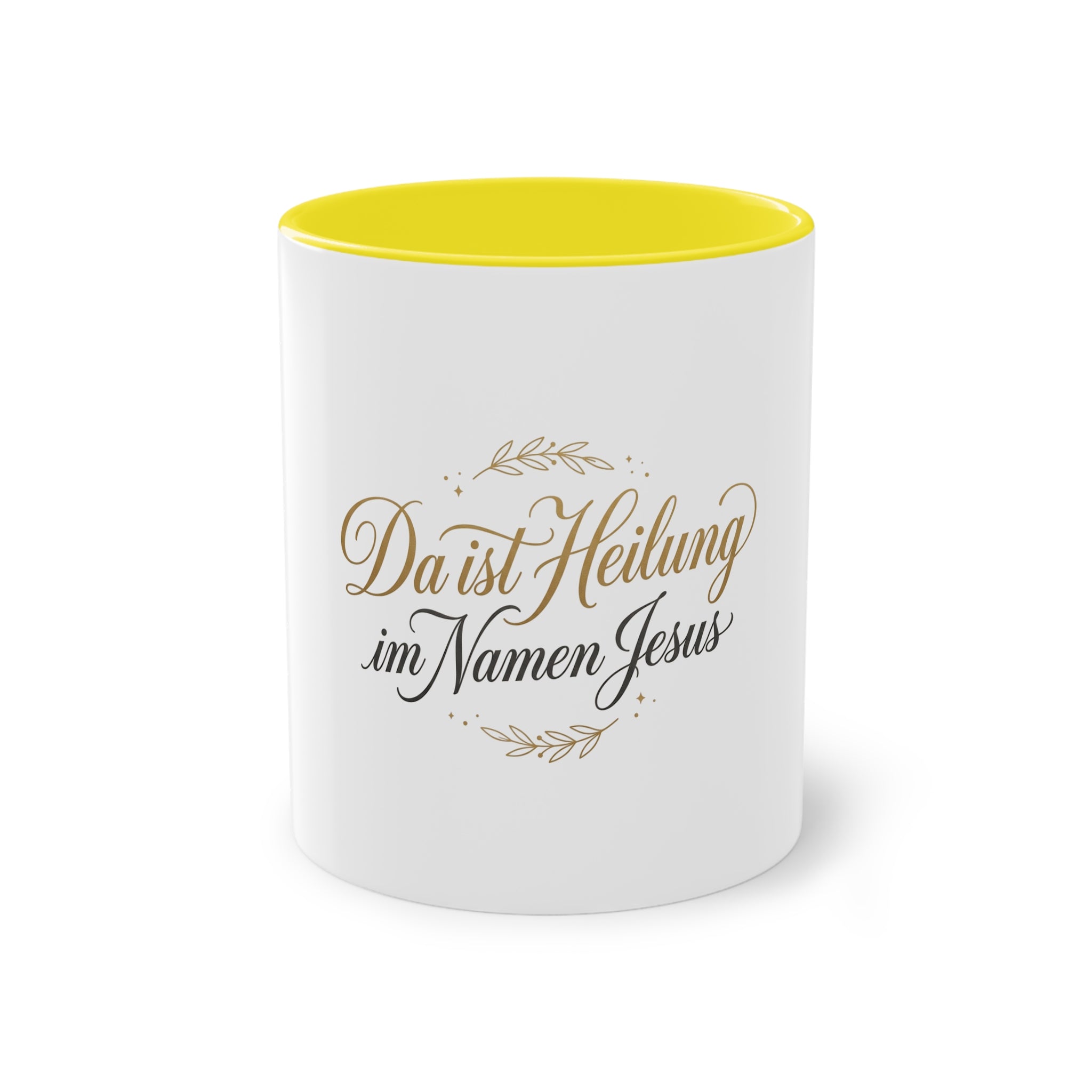 ,,Da ist Heilung im Namen Jesus,, Kaffee Tasse