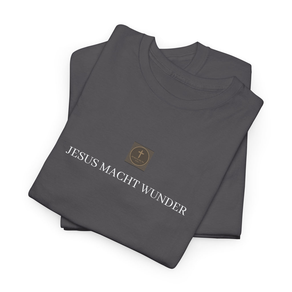 ,,JESUS MACHT WUNDER,, - Schlichtes T-Shirt