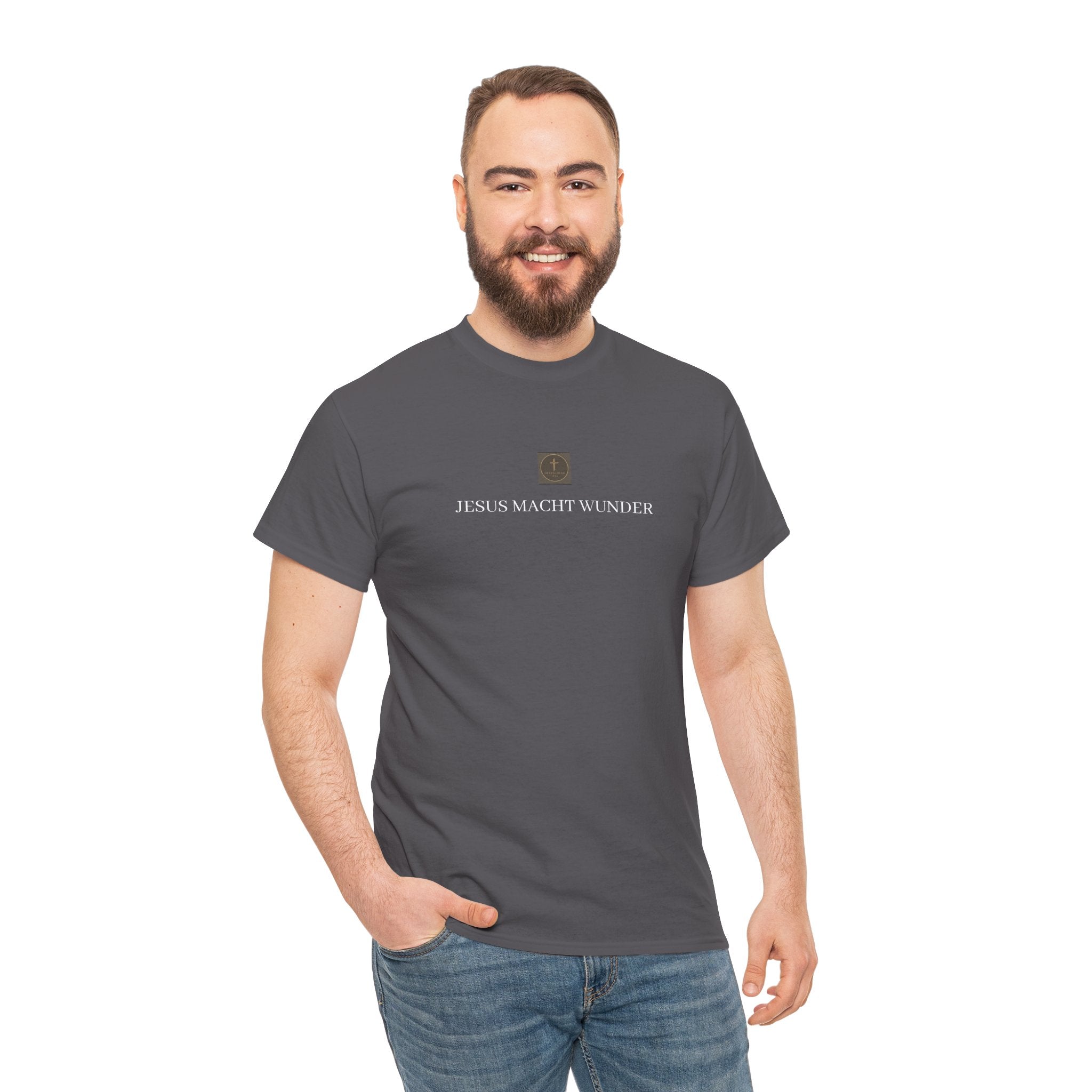 ,,JESUS MACHT WUNDER,, - Schlichtes T-Shirt