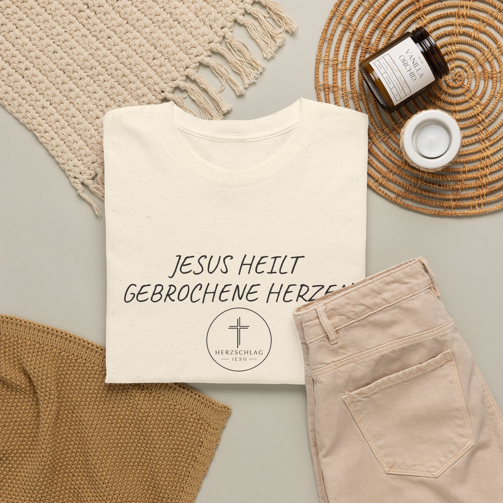 Jesus heilt gebrochene Herzen T-Shirt