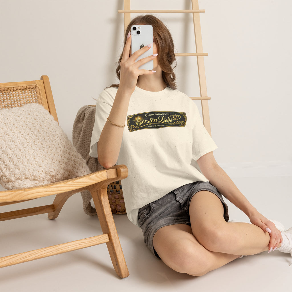 ,,Komm zurück zur ersten Liebe,, Offenbarung 2,4 Design T-Shirt