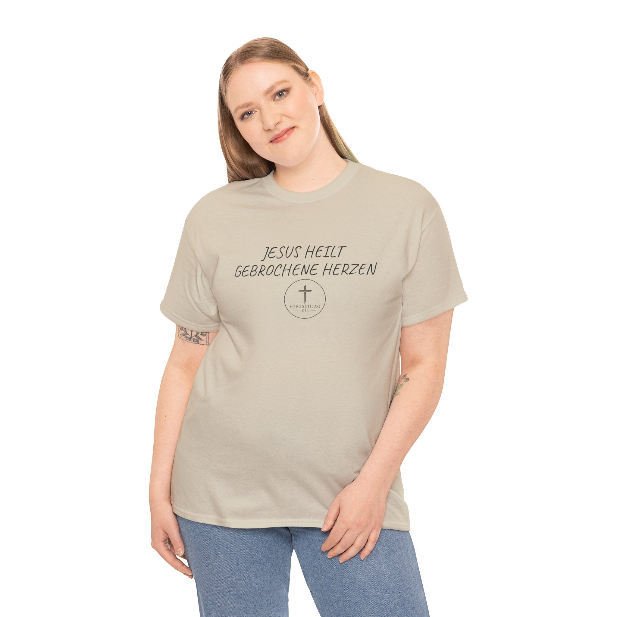 Jesus heilt gebrochene Herzen T-Shirt