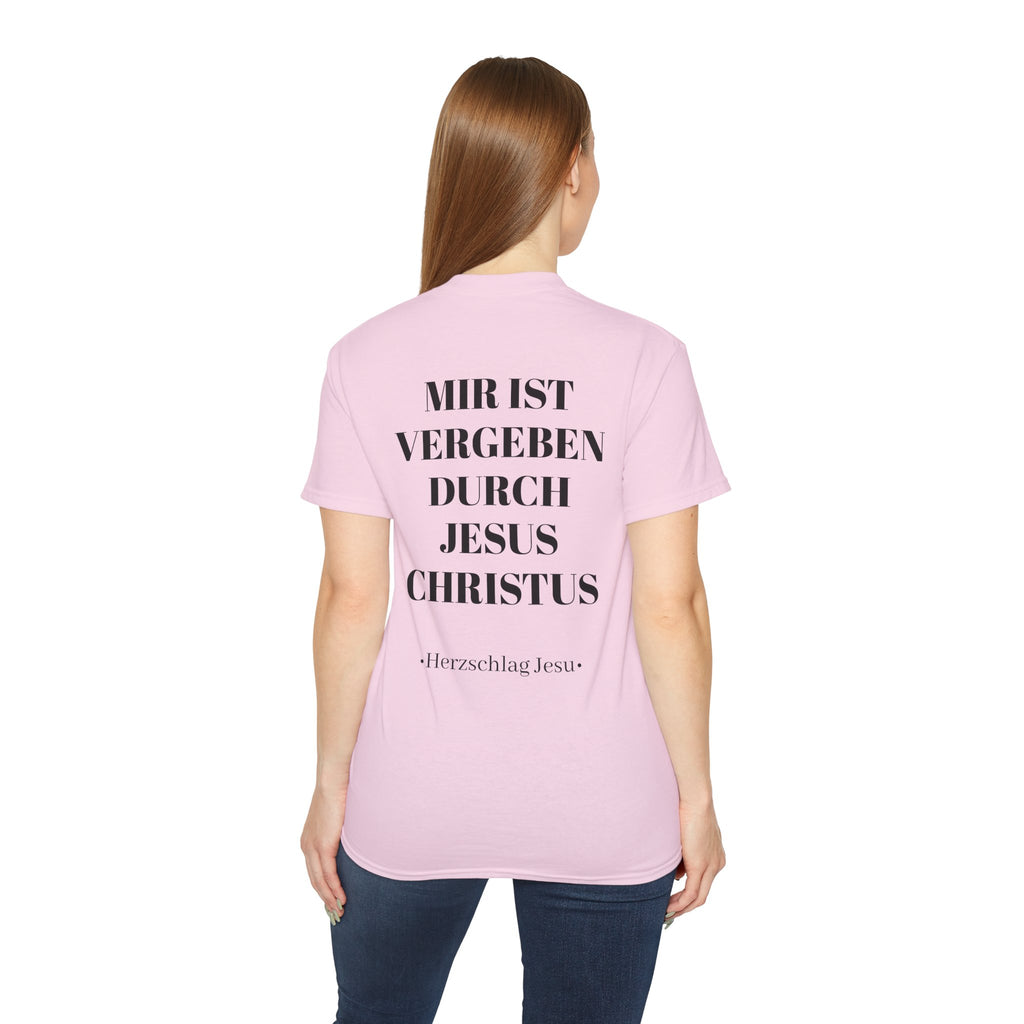 Heavyweight T-Shirt - Mir ist vergeben durch Jesus Christus