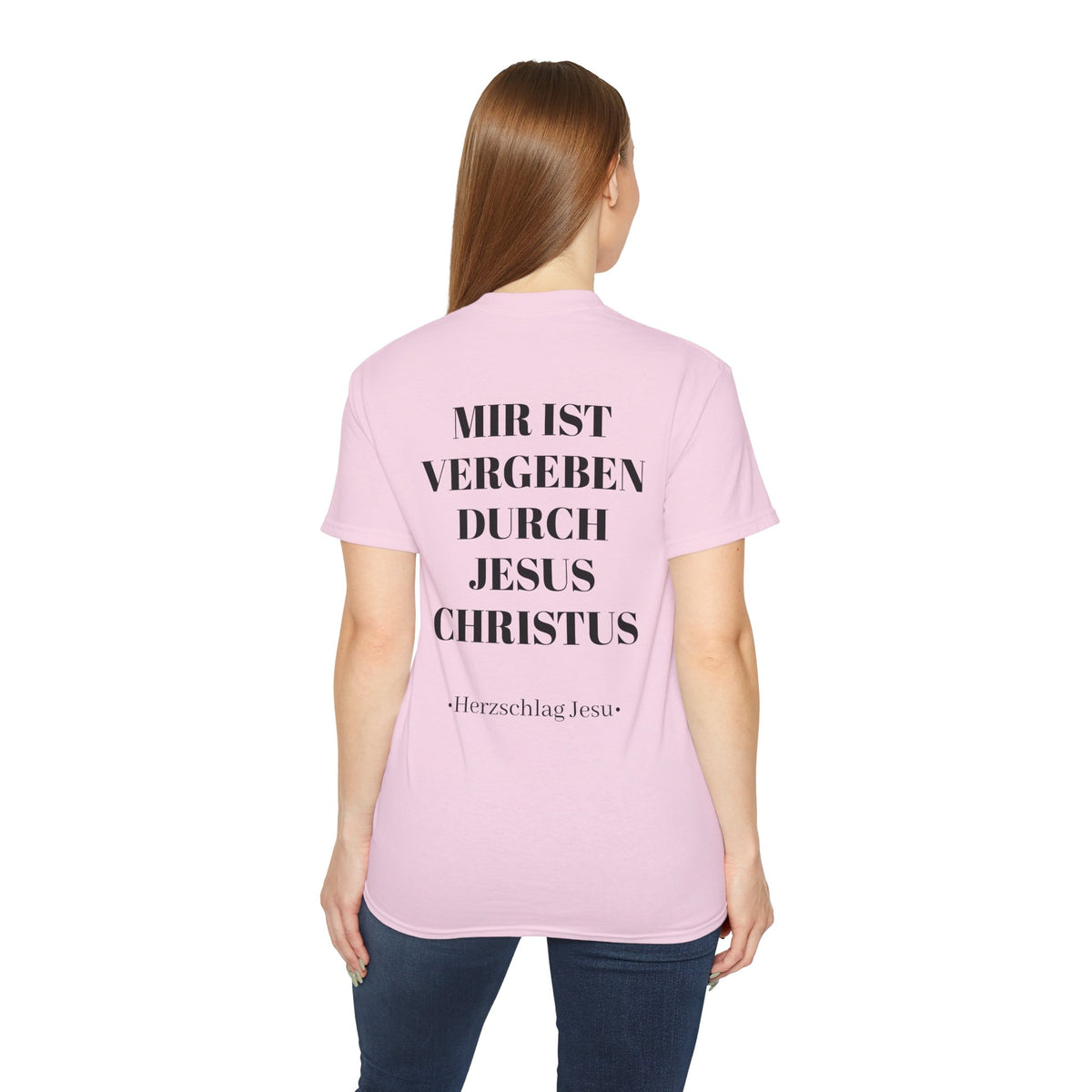 Heavyweight T-Shirt - Mir ist vergeben durch Jesus Christus