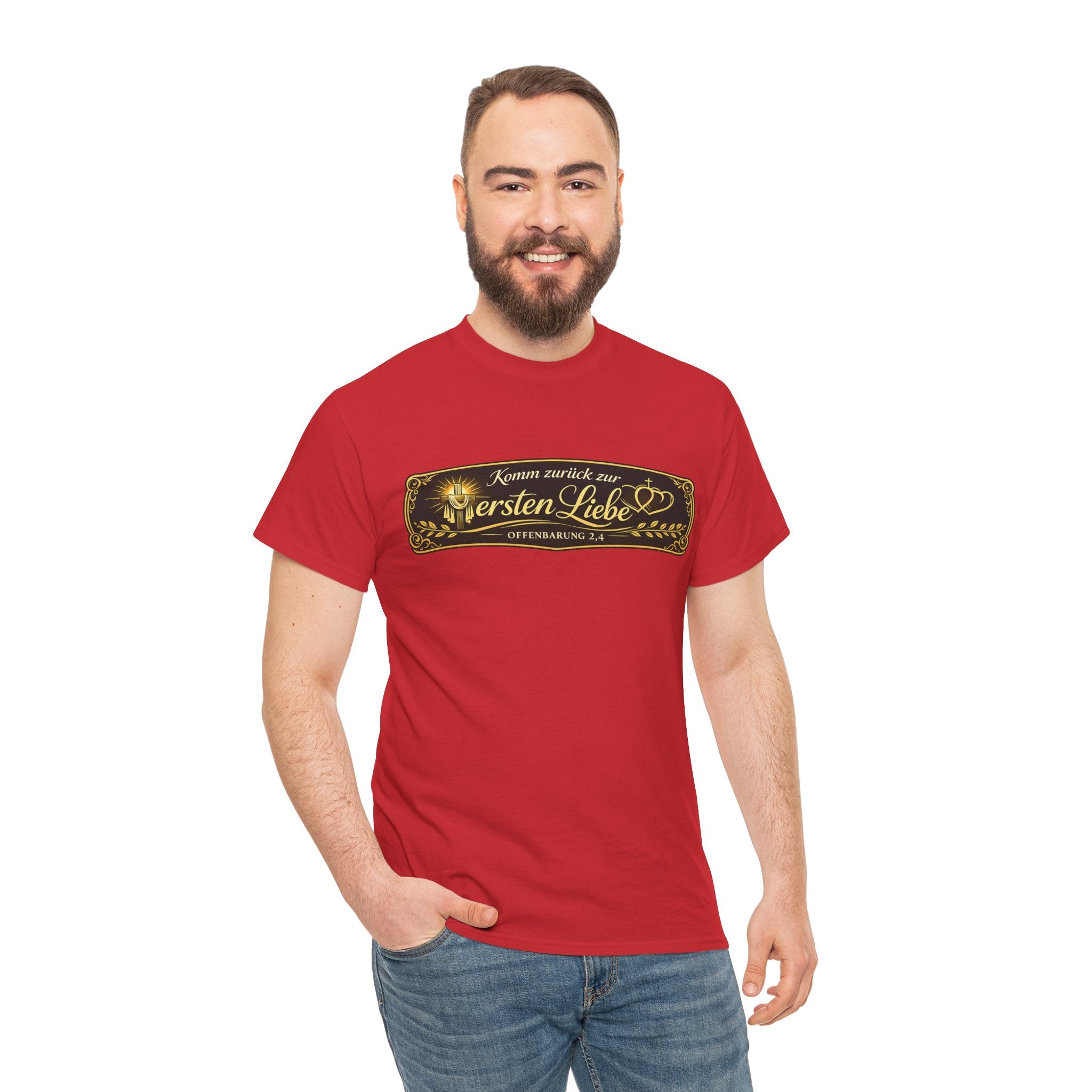 ,,Komm zurück zur ersten Liebe,, Offenbarung 2,4 Design T-Shirt