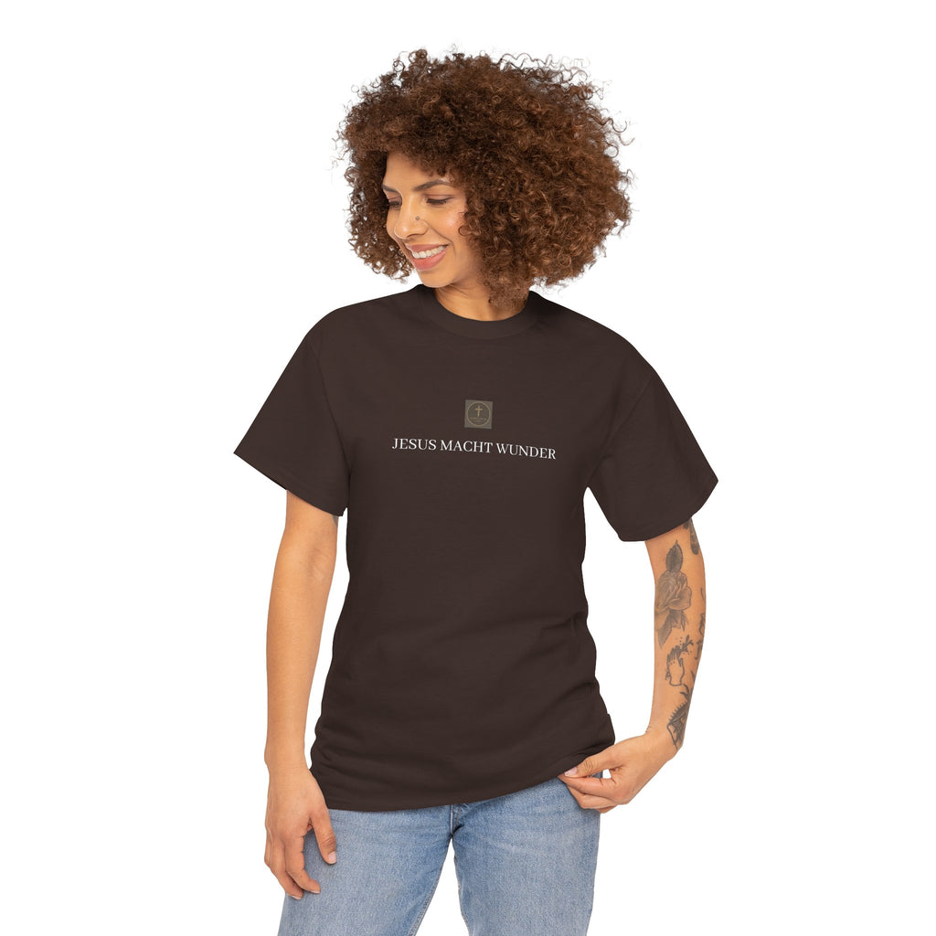 ,,JESUS MACHT WUNDER,, - Schlichtes T-Shirt