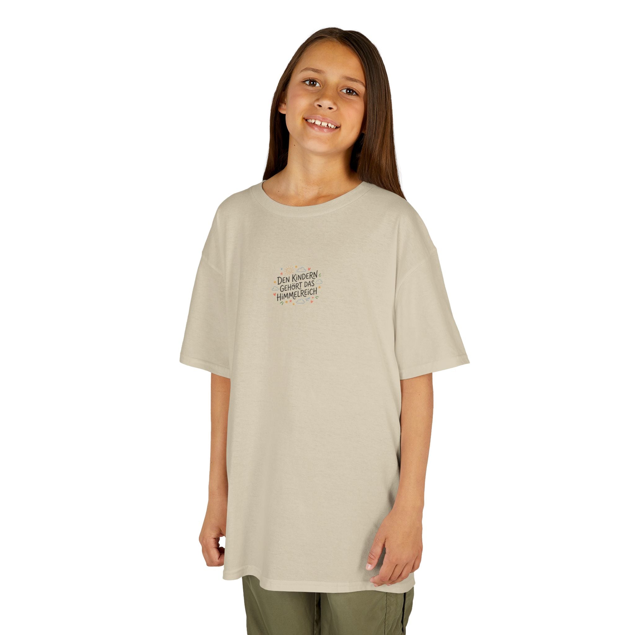 Kinder T‑Shirt — "Den Kindern gehört das Himmelreich"