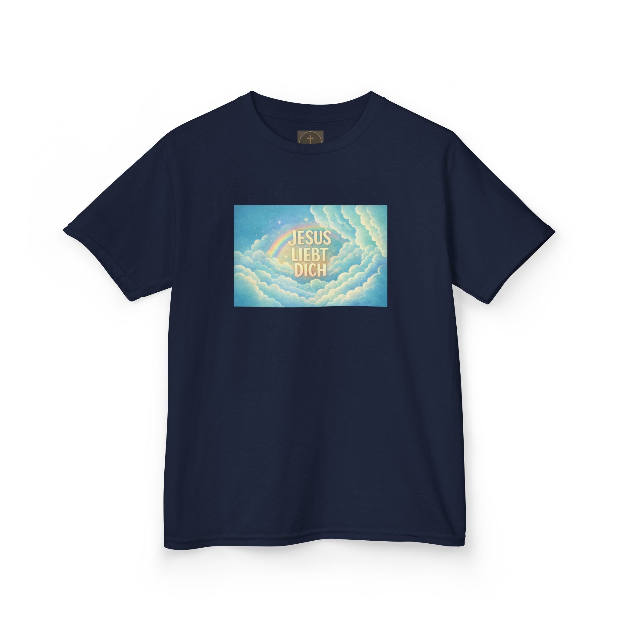 "Jesus liebt dich" Himmel Design Kids T-Shirt