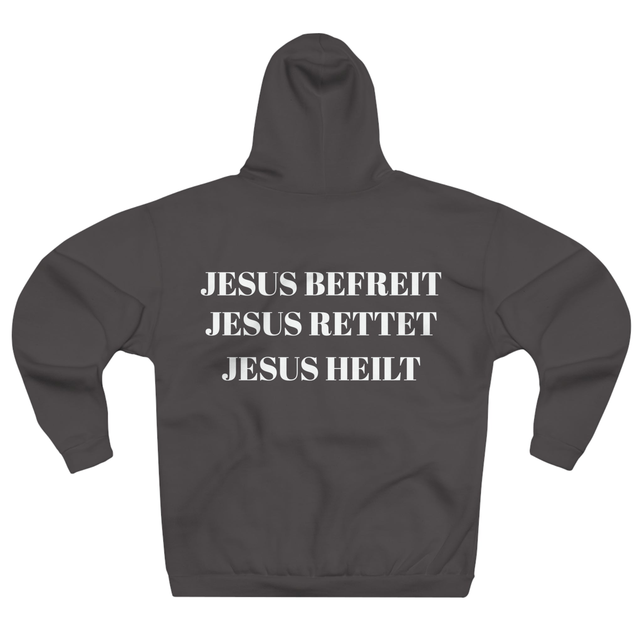 "Jesus Befreit, Jesus Rettet, Jesus Heilt" Hoodie