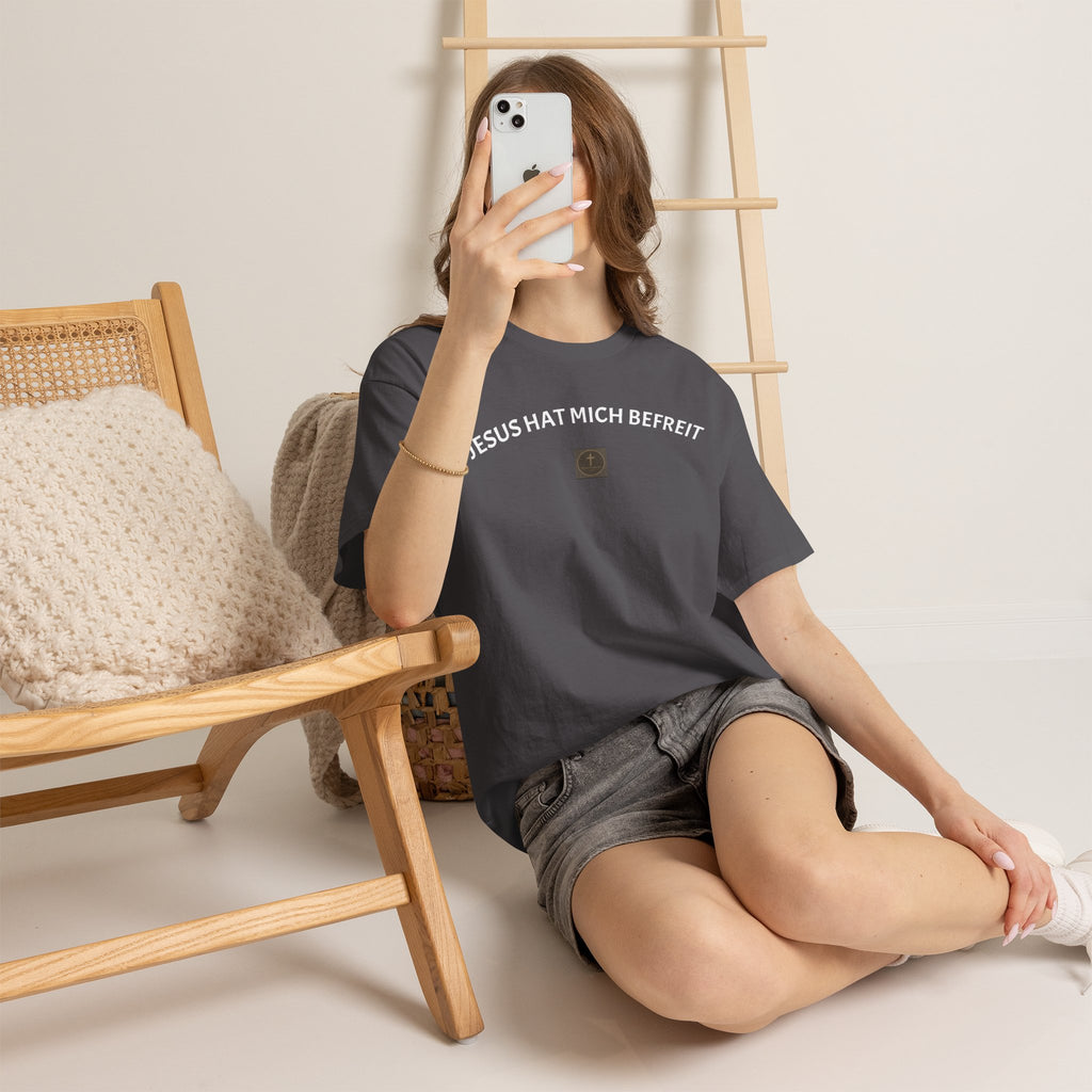 ,,Jesus hat mich befreit,, - Trage dein Zeugnis - T-Shirt