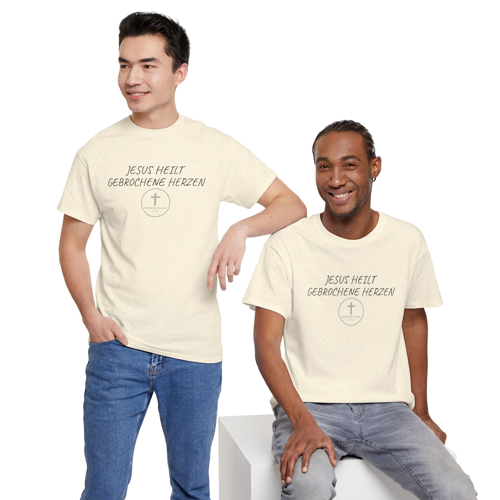 Jesus heilt gebrochene Herzen T-Shirt
