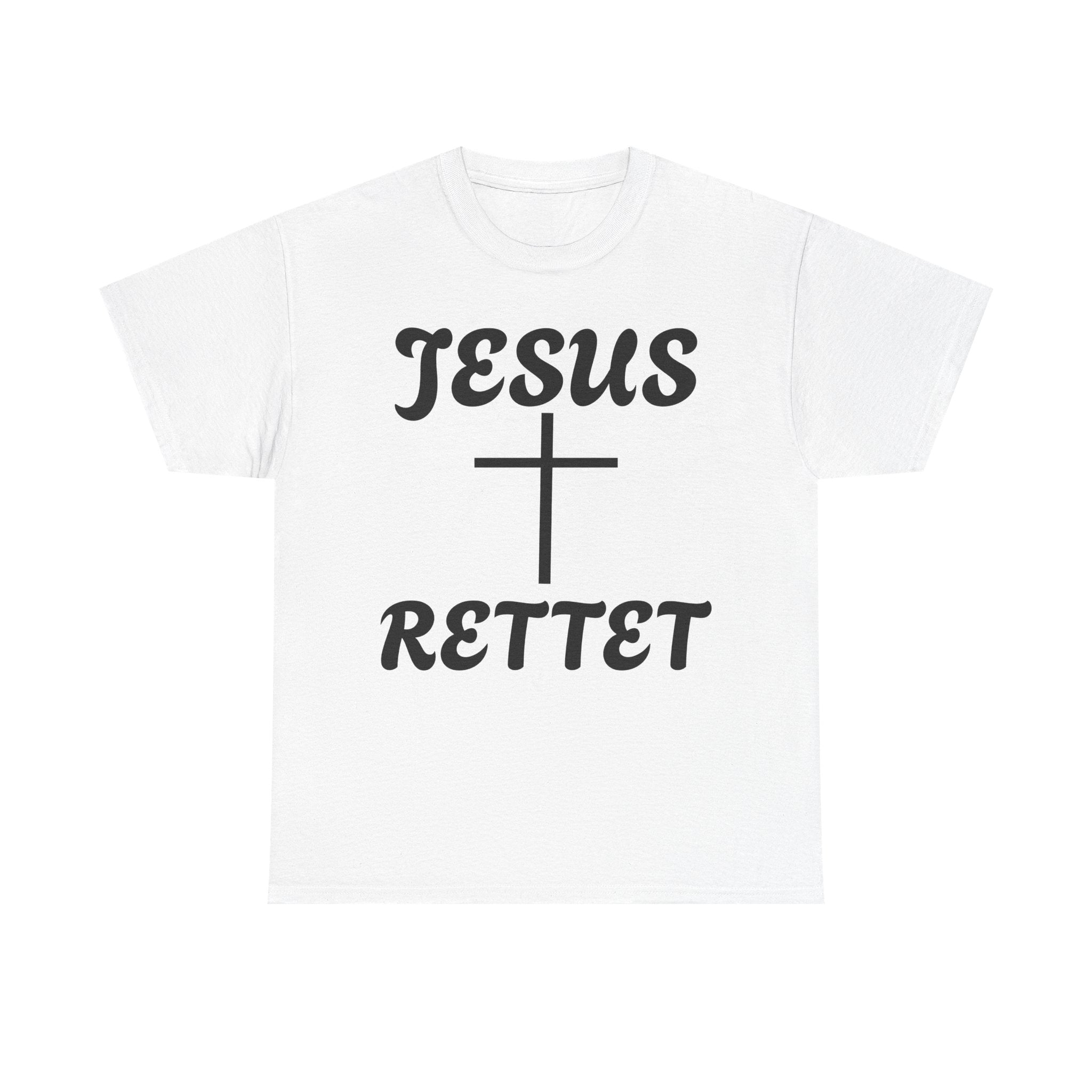 JESUS RETTET T-Shirt mit Kreuz