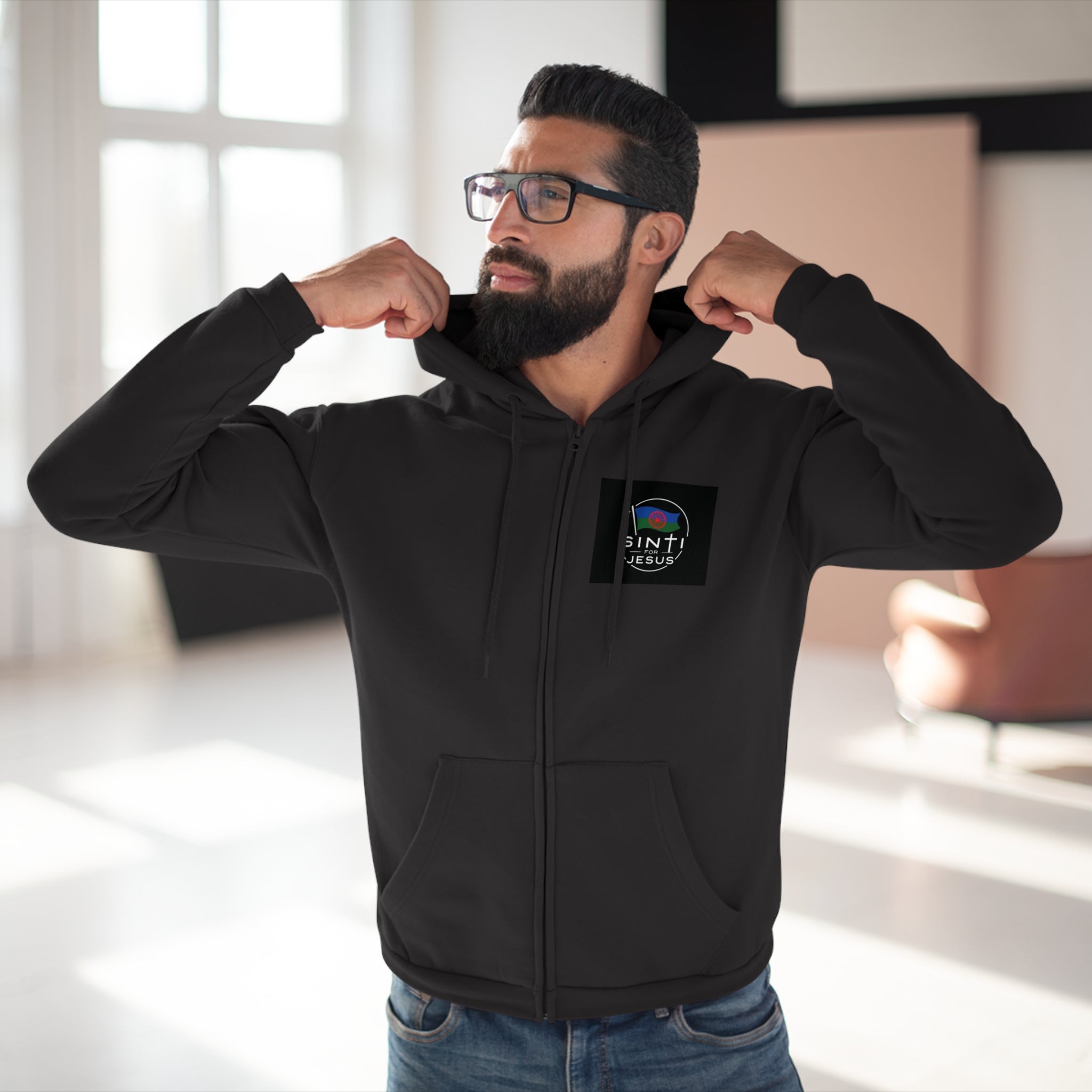 ,,Das Volk Sinti soll Errettet werden,,  Design Zip Hoodie