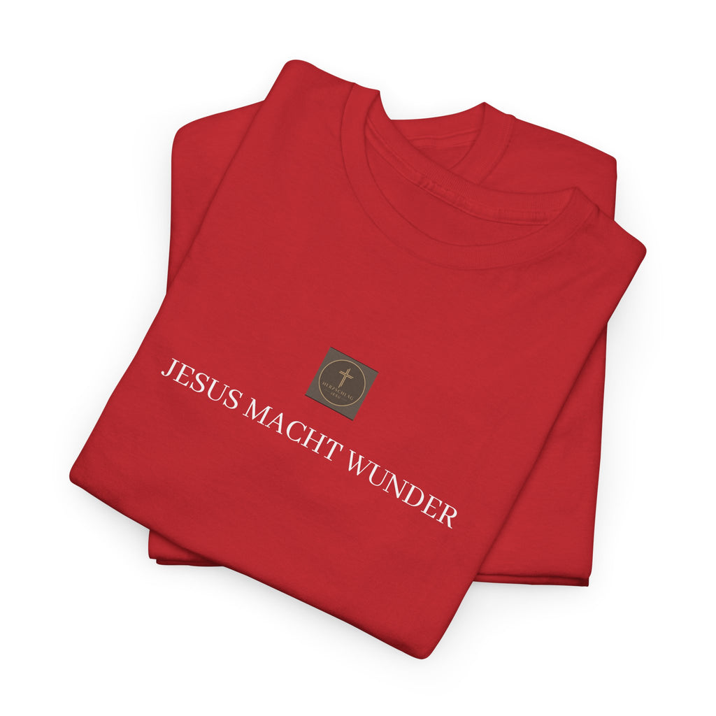 ,,JESUS MACHT WUNDER,, - Schlichtes T-Shirt