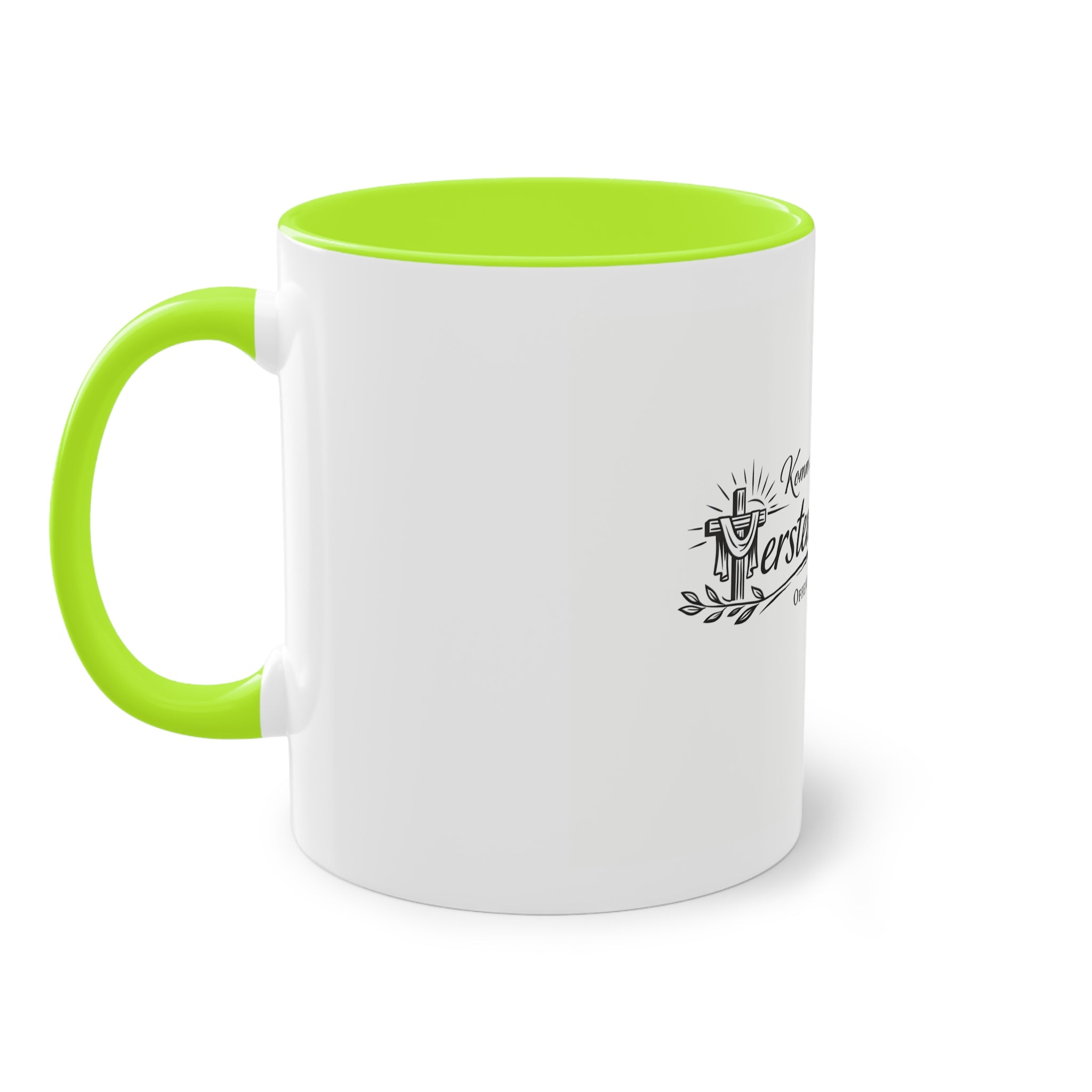 Komm zurück zur ersten Liebe Offenbarung 2,4 Design Tasse