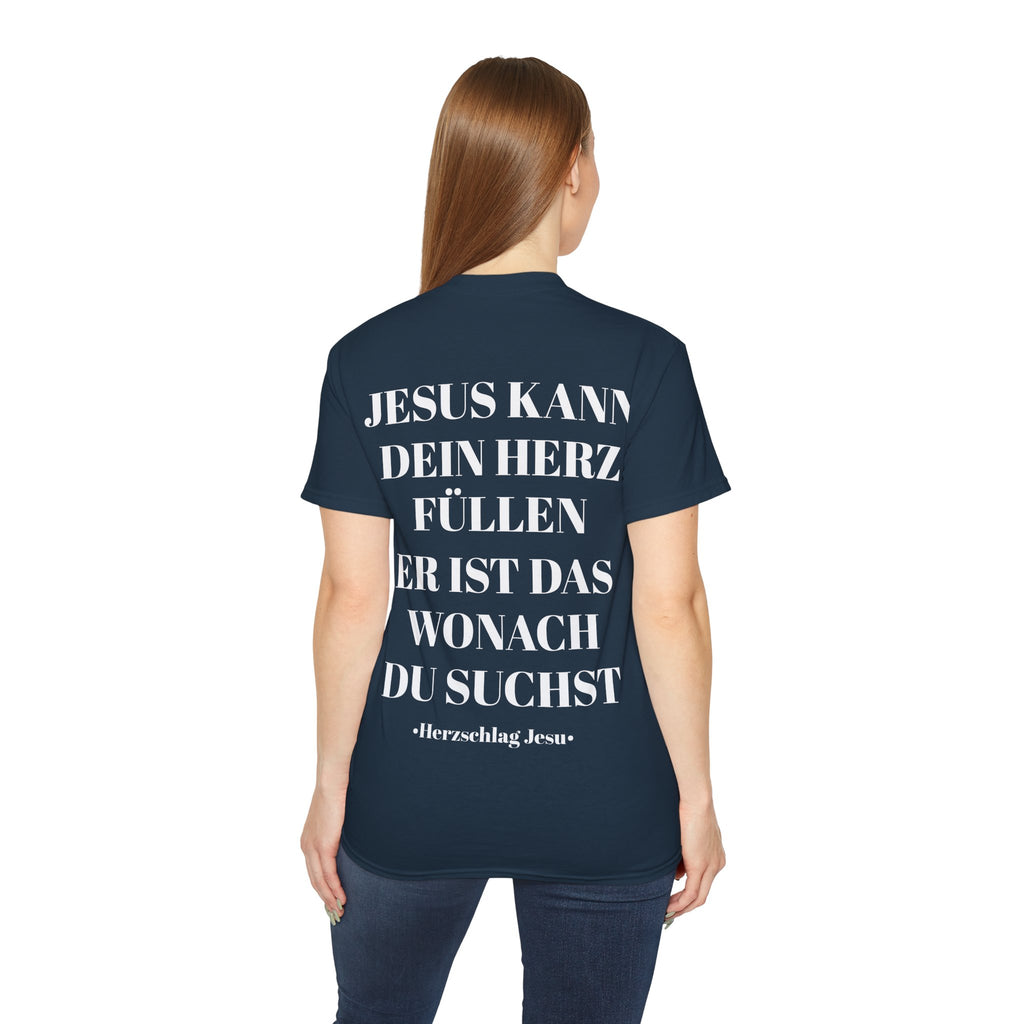 Heavyweight T-Shirt - Jesus kann dein Herz füllen er ist wonach du suchst