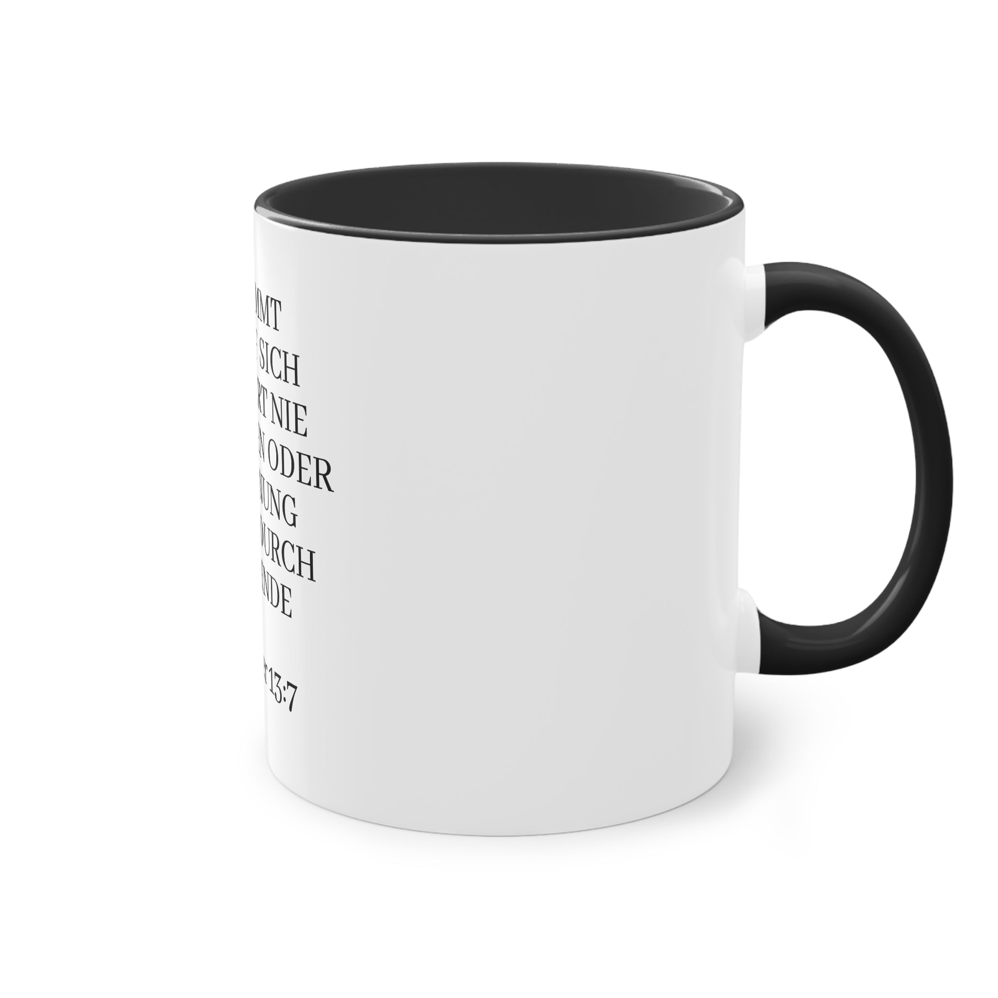 1.Korinther 13:7 - Tasse