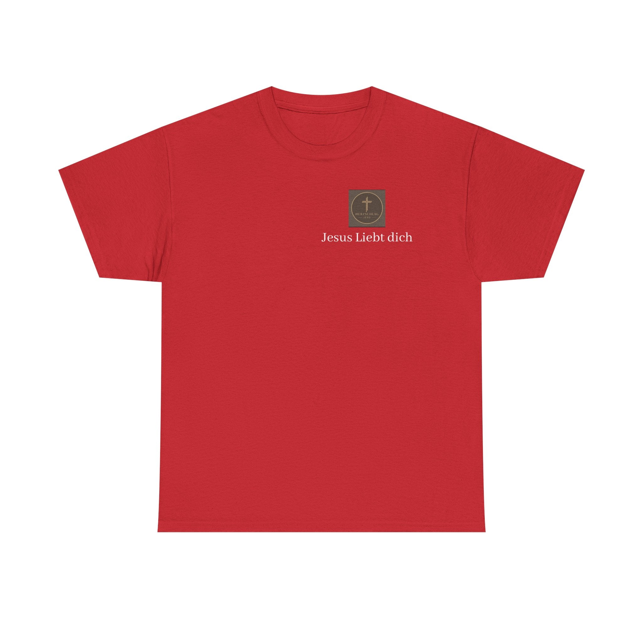 ,,Jesus Liebt dich,, - T-Shirt mit Herzschlag Jesu Logo