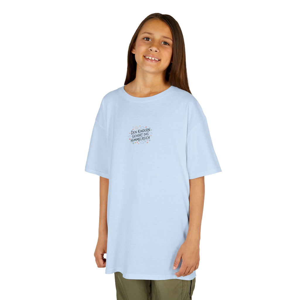 Kinder T‑Shirt — "Den Kindern gehört das Himmelreich"