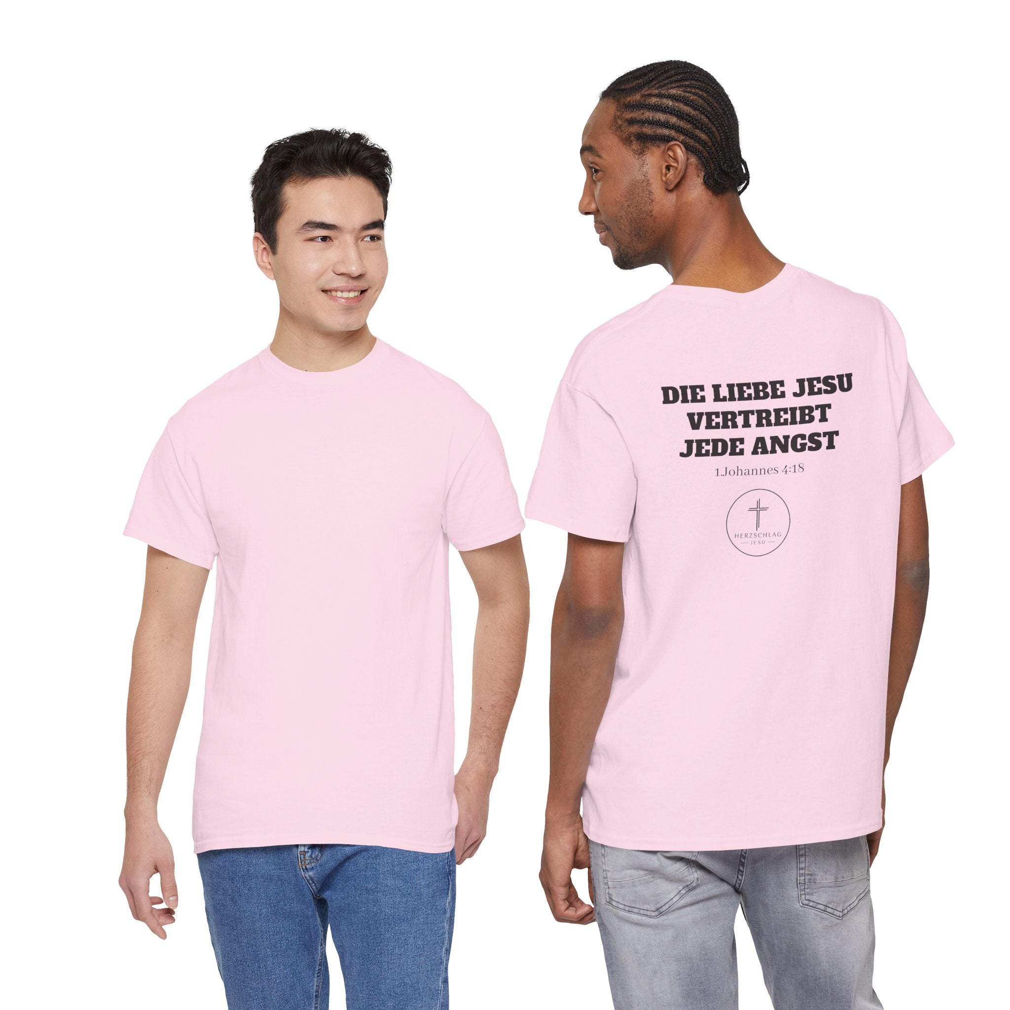 Die Liebe Jesu vertreibt jede Angst 1.Johannes 4:18 T-Shirt