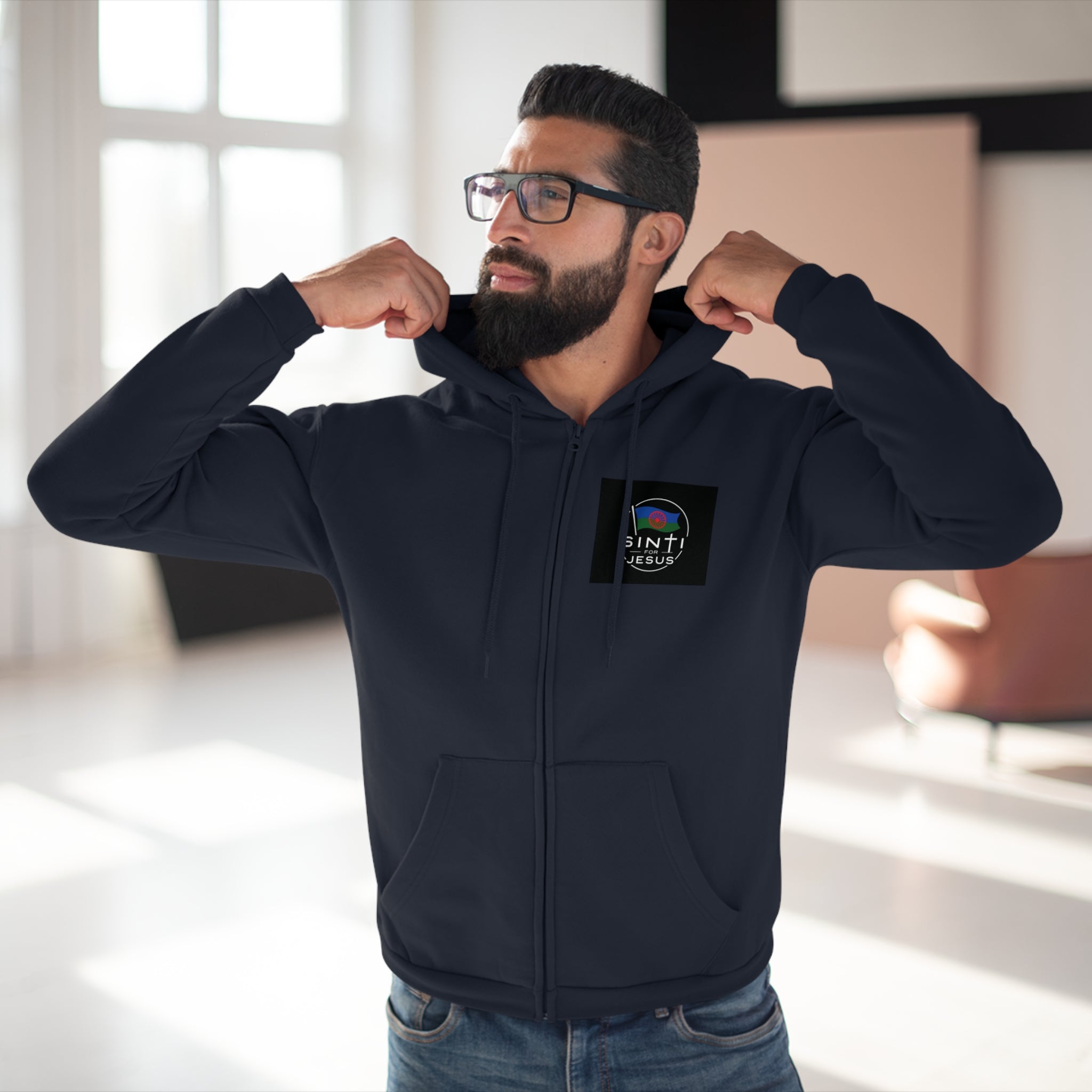,,Das Volk Sinti soll Errettet werden,,  Design Zip Hoodie