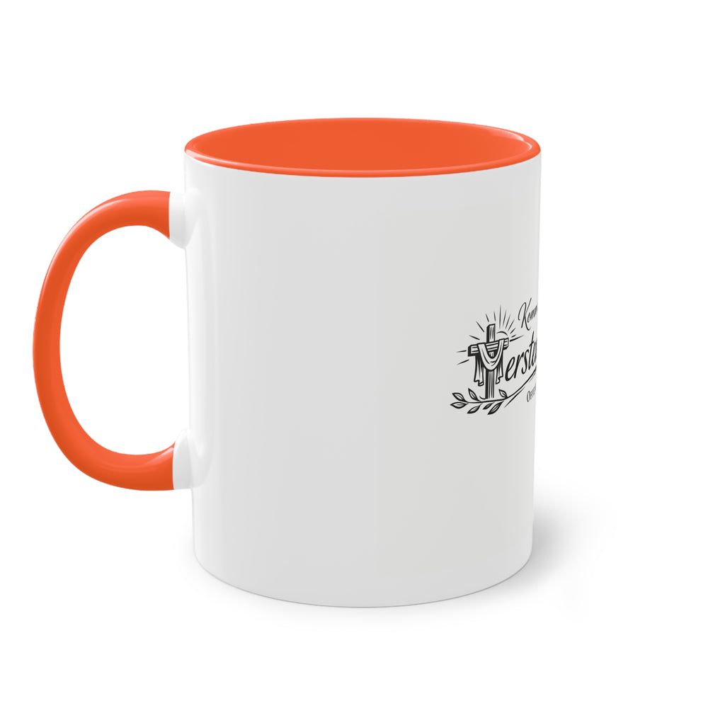 Komm zurück zur ersten Liebe Offenbarung 2,4 Design Tasse