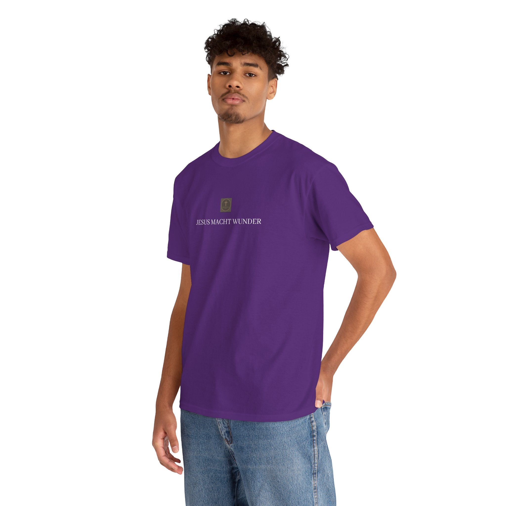 ,,JESUS MACHT WUNDER,, - Schlichtes T-Shirt