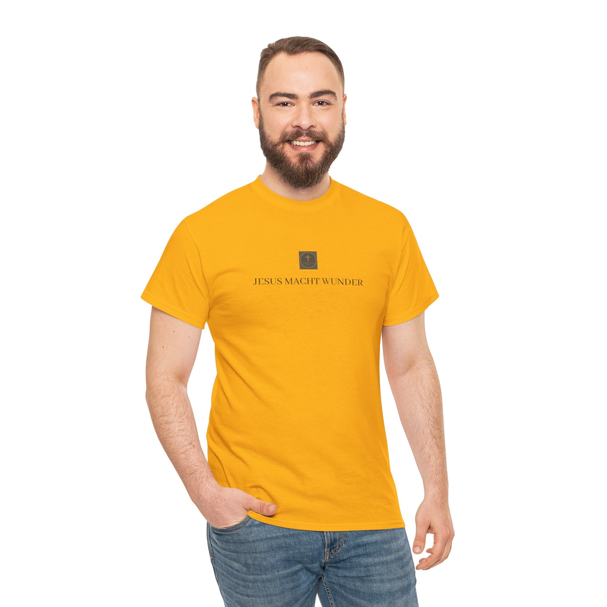 ,,JESUS MACHT WUNDER,, - Schlichtes T-Shirt