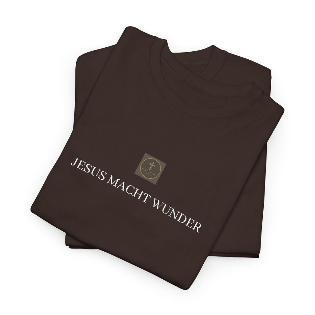 ,,JESUS MACHT WUNDER,, - Schlichtes T-Shirt