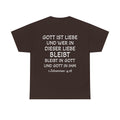 1.Johannes: 4,16 - Rückseite T-Shirt