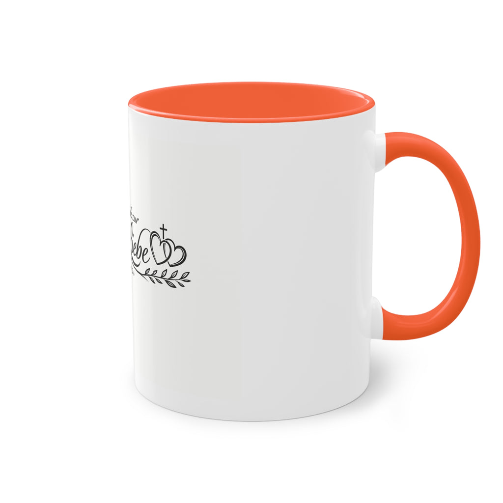 Komm zurück zur ersten Liebe Offenbarung 2,4 Design Tasse