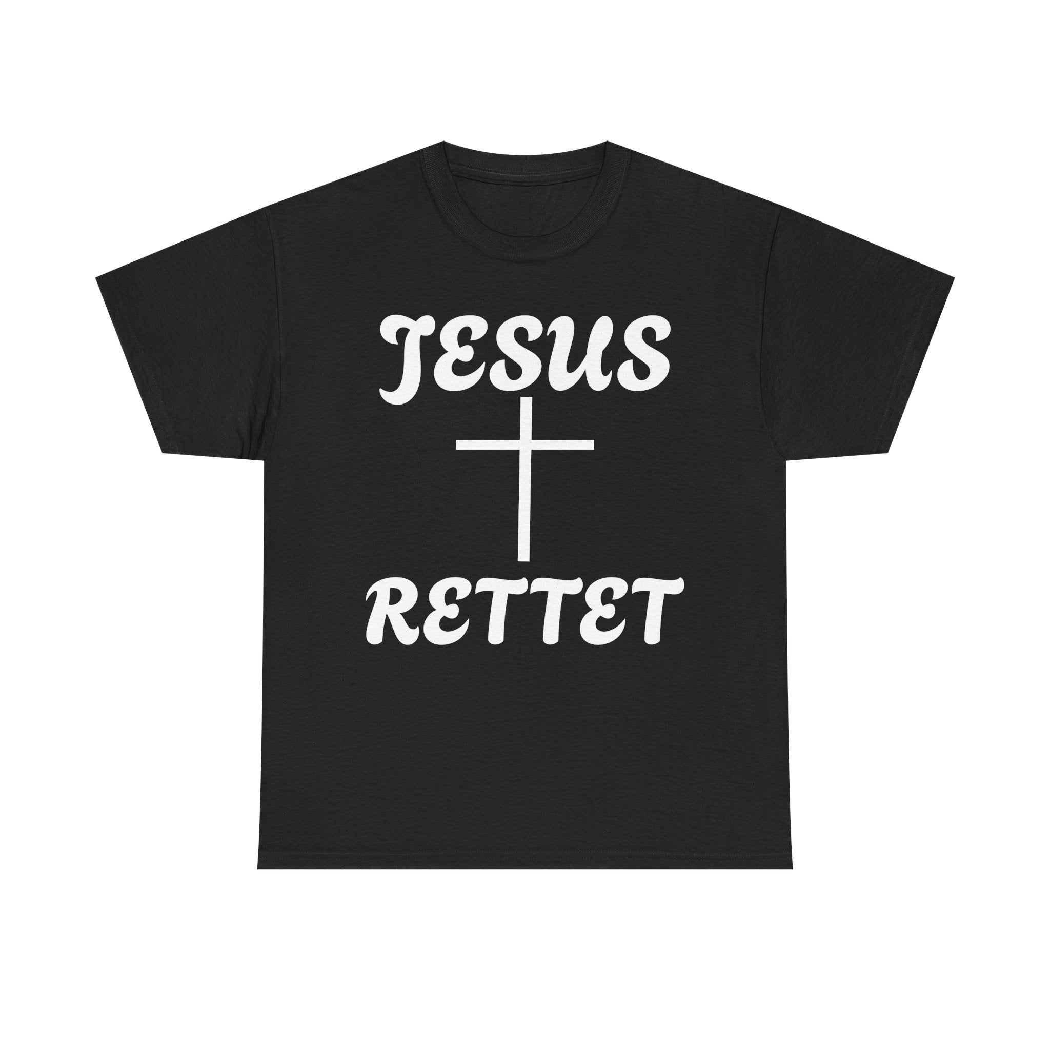 JESUS RETTET T-Shirt mit Kreuz