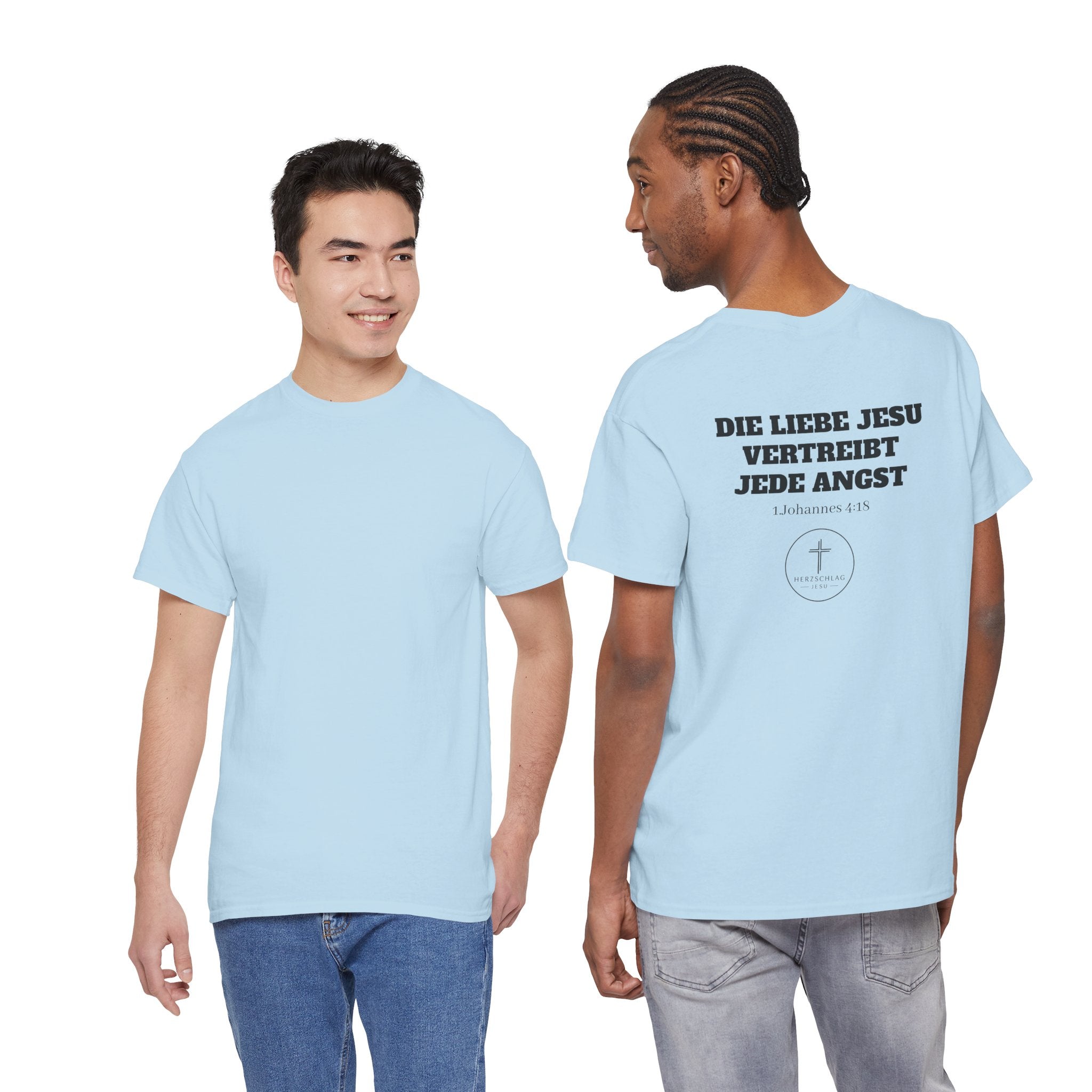 Die Liebe Jesu vertreibt jede Angst 1.Johannes 4:18 T-Shirt