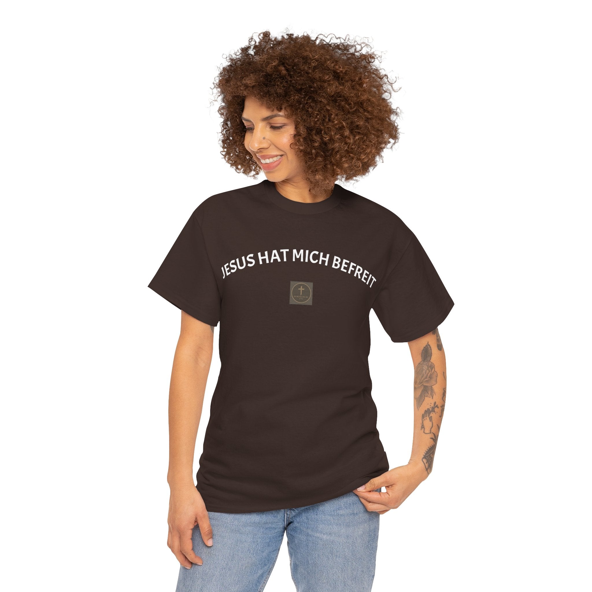 ,,Jesus hat mich befreit,, - Trage dein Zeugnis - T-Shirt