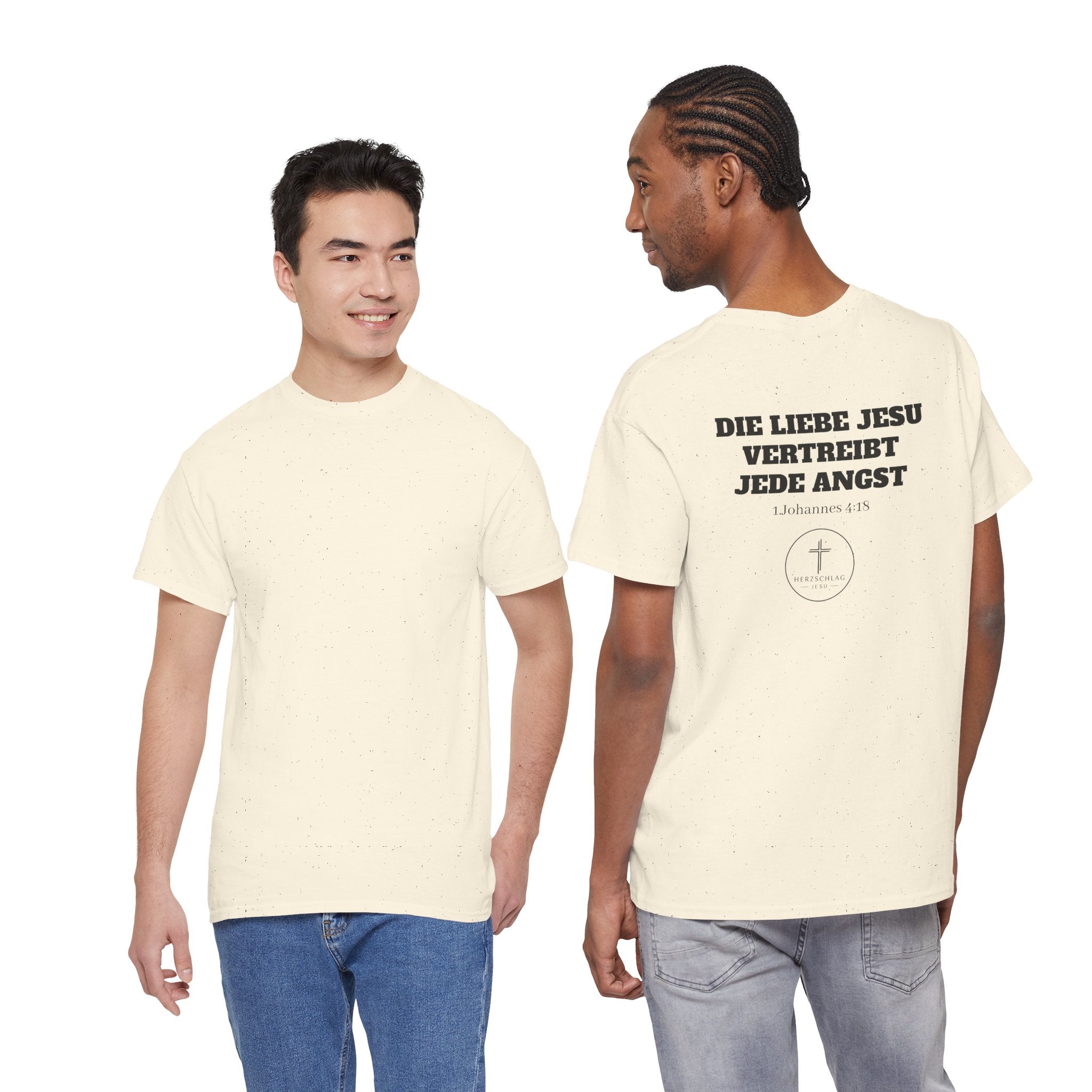 Die Liebe Jesu vertreibt jede Angst 1.Johannes 4:18 T-Shirt