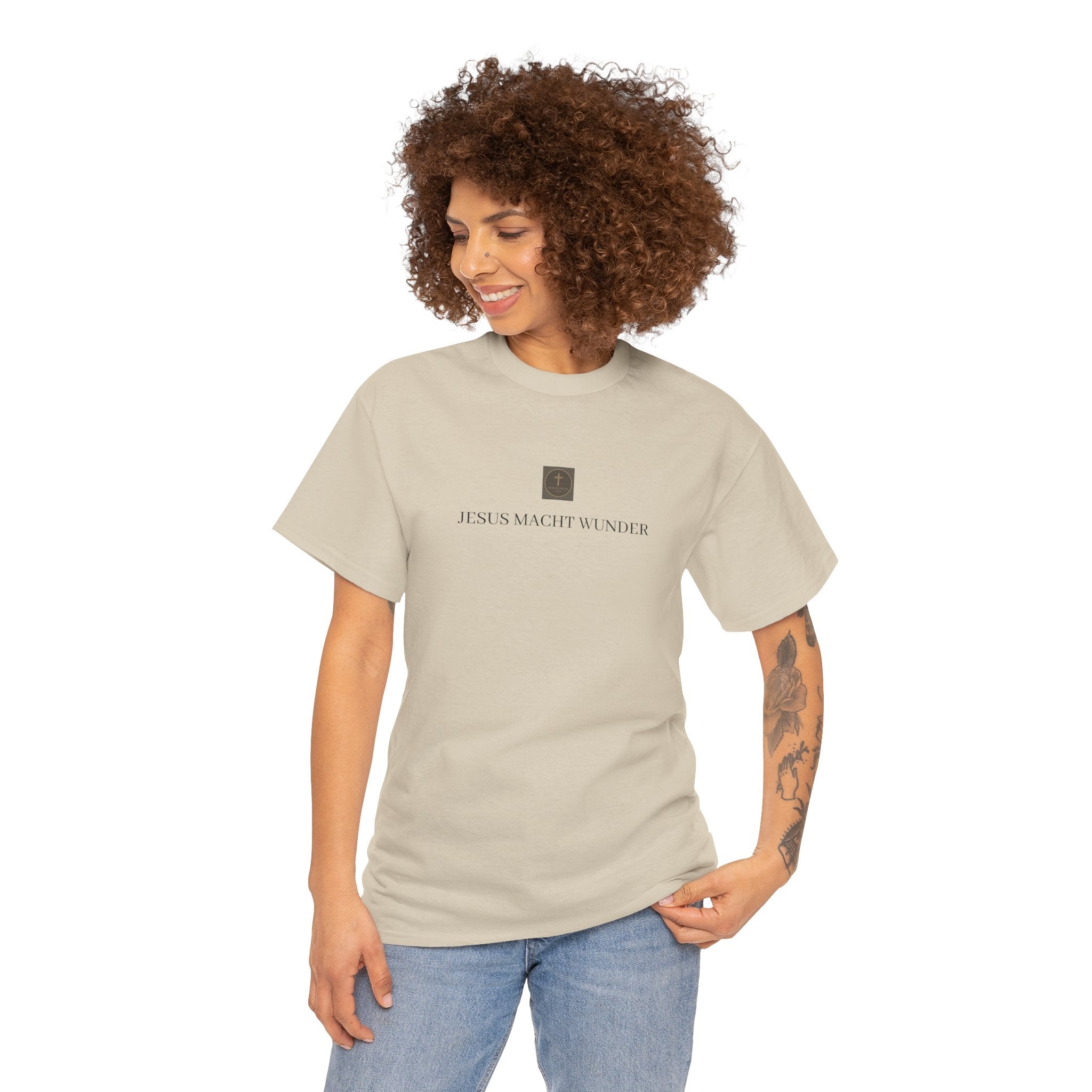 ,,JESUS MACHT WUNDER,, - Schlichtes T-Shirt
