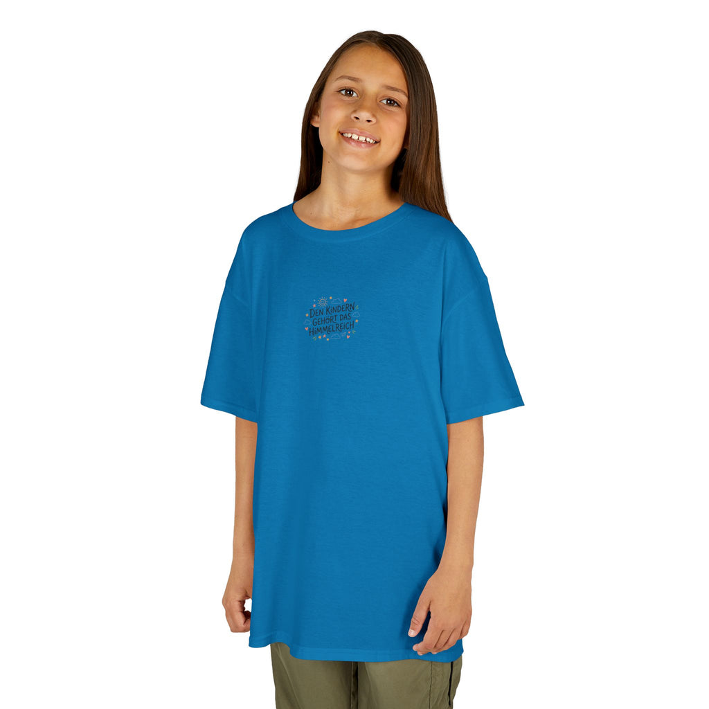 Kinder T‑Shirt — "Den Kindern gehört das Himmelreich"