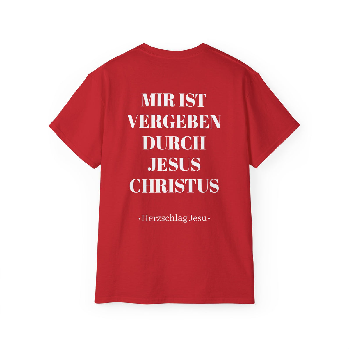 Heavyweight T-Shirt - Mir ist vergeben durch Jesus Christus