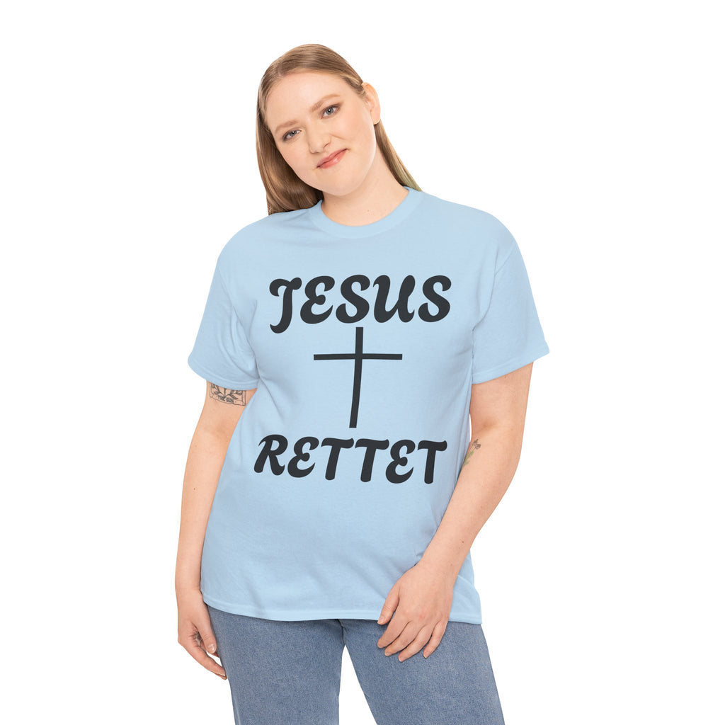 JESUS RETTET T-Shirt mit Kreuz