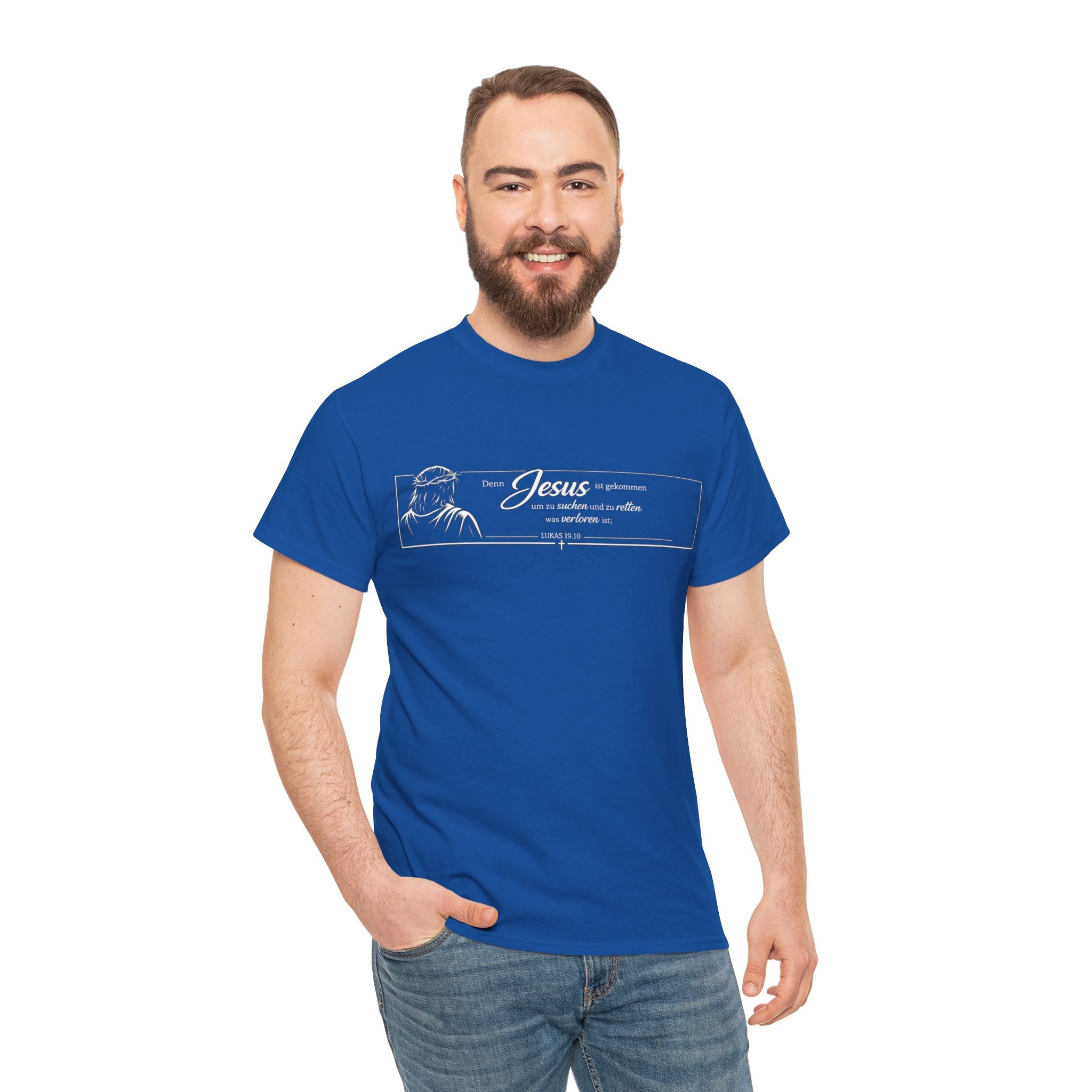 Lukas 19:10 ..Denn Jesus ist gekommen um zu suchen und zu retten was verloren ist,, Design T-Shirt
