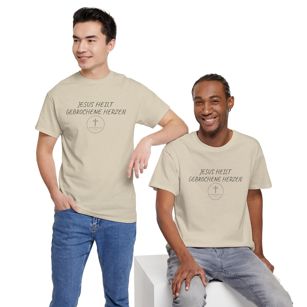 Jesus heilt gebrochene Herzen T-Shirt