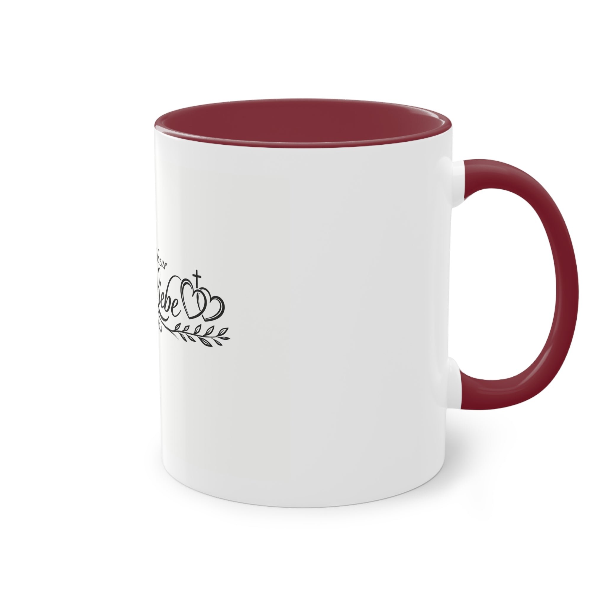 Komm zurück zur ersten Liebe Offenbarung 2,4 Design Tasse