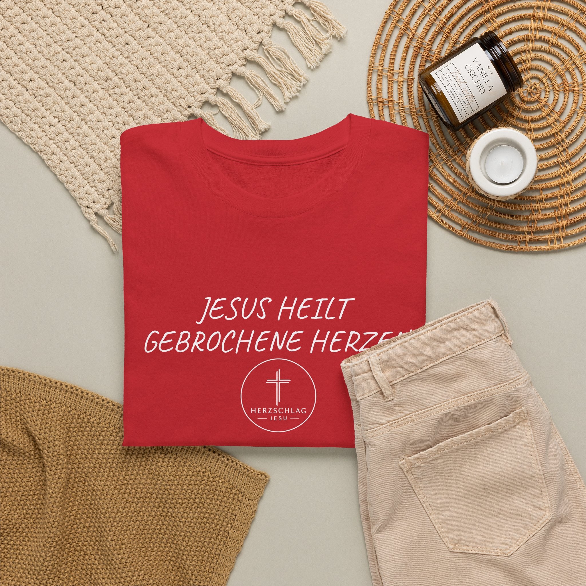Jesus heilt gebrochene Herzen T-Shirt