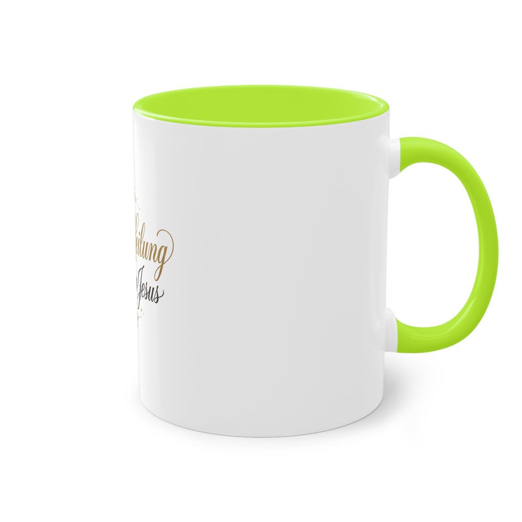 ,,Da ist Heilung im Namen Jesus,, Kaffee Tasse