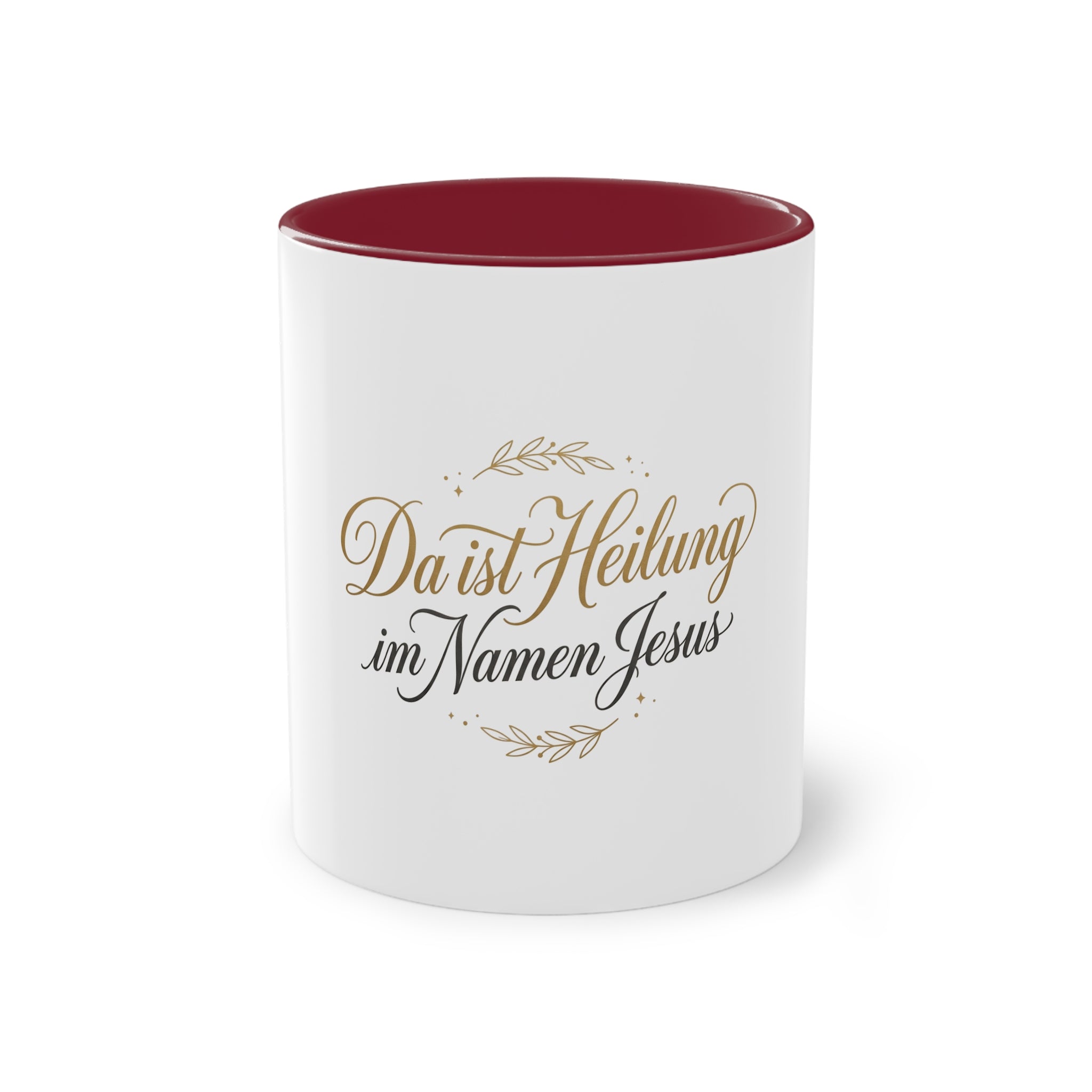 ,,Da ist Heilung im Namen Jesus,, Kaffee Tasse